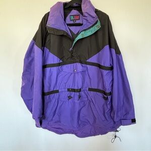 Sub Zero M Oversized  Windbreak Pullover Watetproof Purple Waterproof Jacket